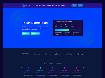 Bitcoin & Crypto currency Landing Page 02 bitcoin crypto dark illustration isometric landing page purple tech timer ui web