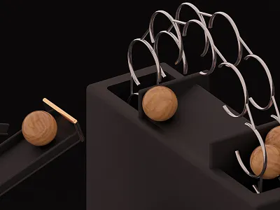 Challenge almost finished! Only one more to go! 3d art artwork c4d cinema4d gold marbles maxon motiongraphics redshift render wood