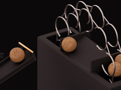 Challenge almost finished! Only one more to go! 3d art artwork c4d cinema4d gold marbles maxon motiongraphics redshift render wood