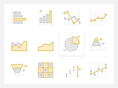 Charts Icon Set charts icon icons illustration product design ui user interface