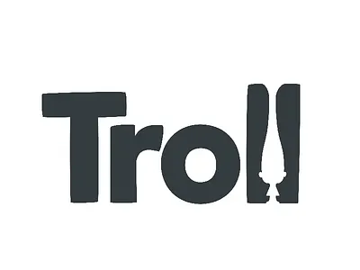 Troll creature logo troll