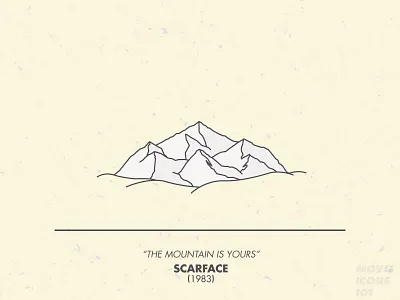 Movie Icons 101 - No. 10 Scarface 101 coke icons mountain movie scarface