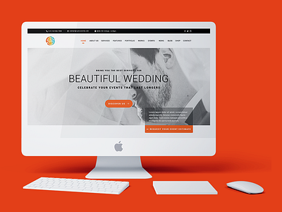 Beautiful Wedding Website beautiful iamfaysal landingpage modern ui ux website wedding