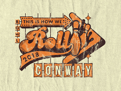 Retro Bowing Shirt 80s bowling retro shirt texture typography vintage