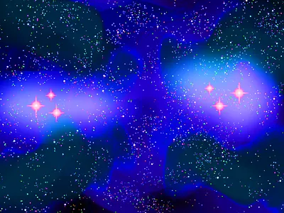 Crazy Space app background chat space welcome screen
