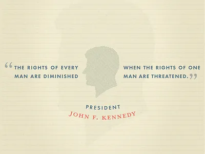 JFK jfk kennedy memorial quote typography