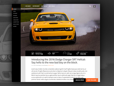 Autos Enthusiast Website article auto automotive autos content. review responsive web web