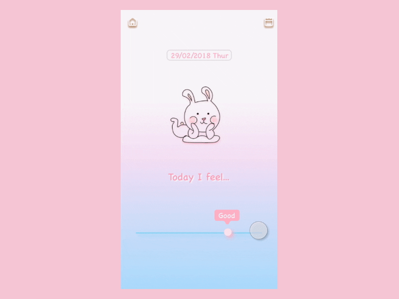 Mood app design gif ui