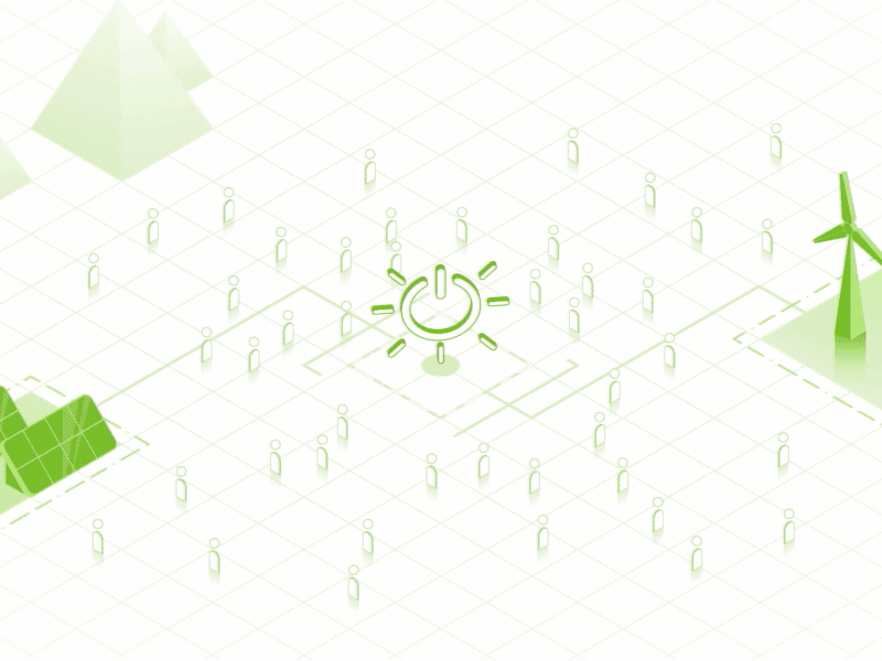 Foleum - Mining for the masses, simplified 2d 3d after effects blockchain green energy isometric motion graphics