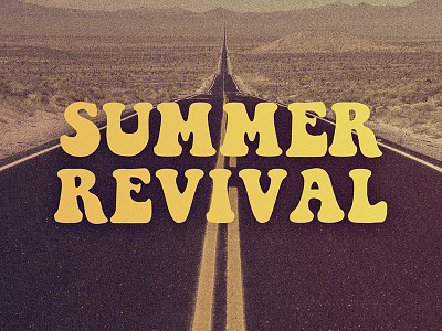 Summer Revival Version 2 1970s 66 70 70s groovy retro revival road route summer trip