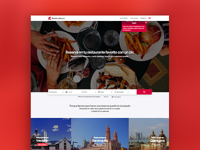 Resérvate App app design digital landing page website design software ui ux