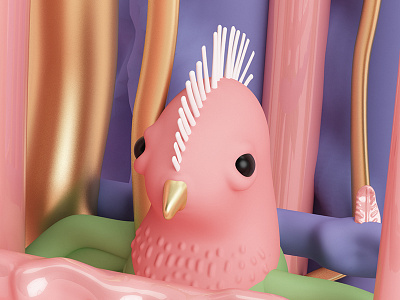 Quetzal 3d characterdesign diseño ilustración