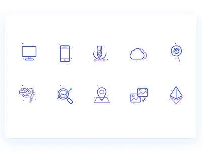 Product Development Icons development icons illustration product website