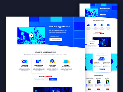 Promotion page blue landing promotion web