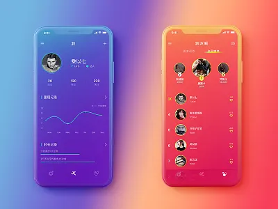 Running App app design ios iphone mobile run running ui web