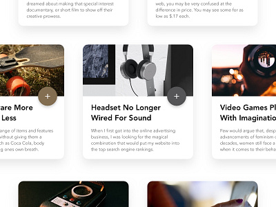 Daily ui #03 app article cards material minimal ui ux web