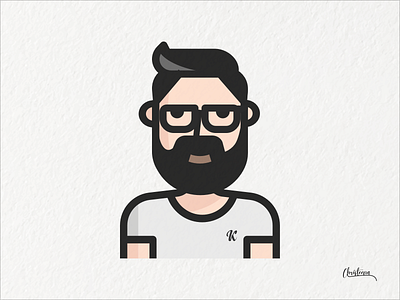 Kawstov Singh - Face illustration avatar face illustration flat design illustration minimal