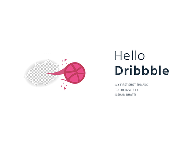 Hello Dribbble! debut dribbble fun hello illustration player vector