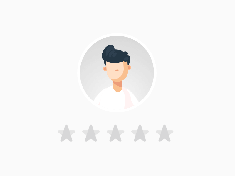 Passenger evaluation system animation demo evaluation gif graphic human smile star level ui ux