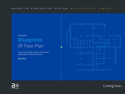 Arc Presentation Design Blue Print Floor Plan animation architecture blueprints buildings motion graphics powerpoint skyline