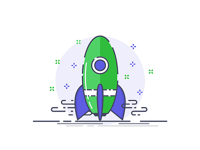 Rocket design illustration rocket