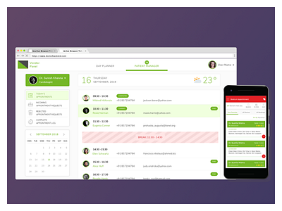 Doctor Appointment Booking - Frontend & Backend app appointment backend calendar desktop doctor frontend management mobile ui ux web