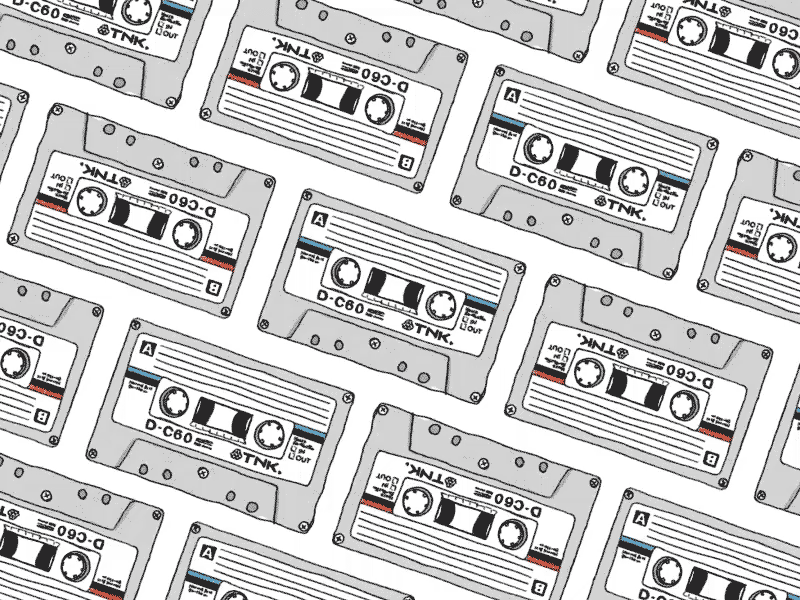 80s 4ever v2 2d animation cassette gif pattern