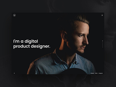 Portfolio Digital Designer fullscreen slides scroll theme wordpress