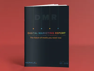 DMR (Digital Marketing Report) Cover Design 4 booklet cover data digital marketing report dmr