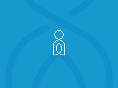 Inner Growth is Overrated blue coaching line logo mark mono parent weight white work