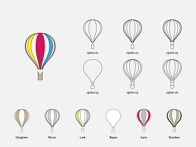 Hot Air Balloons balloons hot air balloons lines study