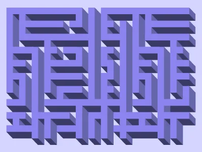 Labyrinth 3d illustrator labyrinth shadow