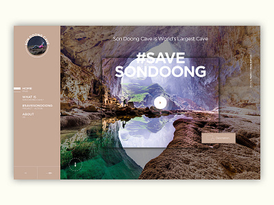 Son Doong Cave broken grid cave design landing page seamless interface son doong ui ux web design website