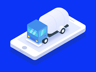 Isometric Gas app illustration isometric