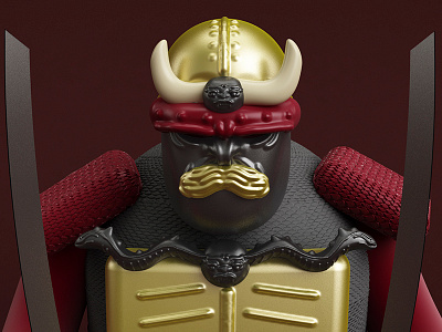 Samurai 3d characterdesign diseño ilustración