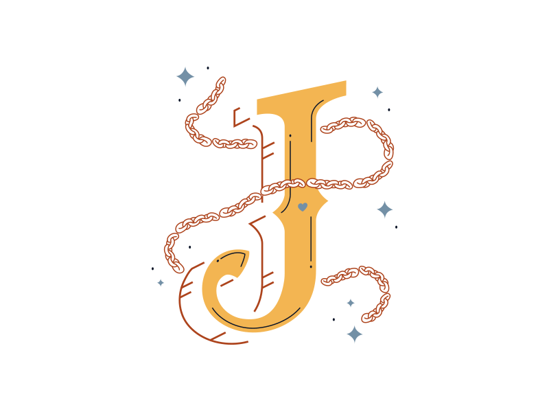 Royal Letters custom type hand type handlettering illustration playing cards royal vector