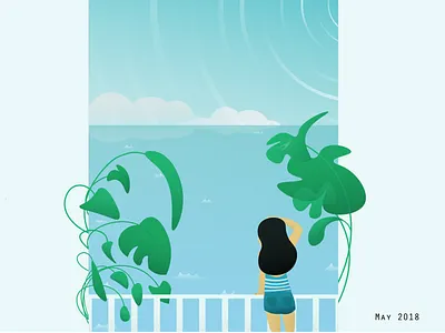 Oh, the places! beach blue grain landscape ocean plant texture vector water