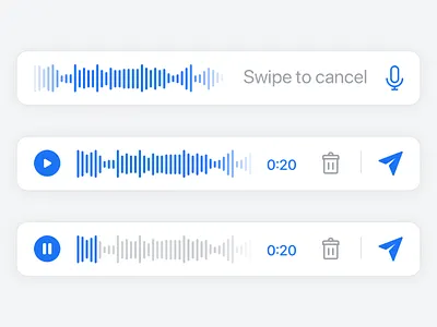 Voice Messages Components app component message voice