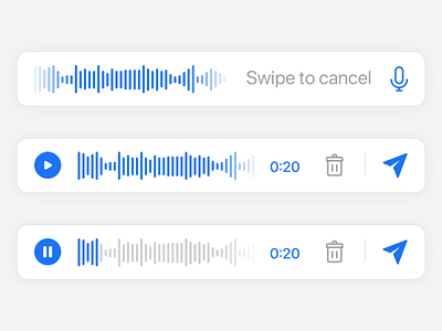 Voice Messages Components app component message voice
