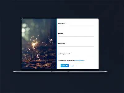 Register Screen UI Design animation dailyuichallenge day17 portfolio thebestisyettocome ui uianimation userinterface ux webdesign