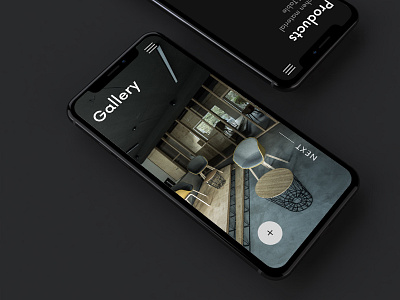 furniture App app black design minimal mobile simple ui ux valentin semes web white