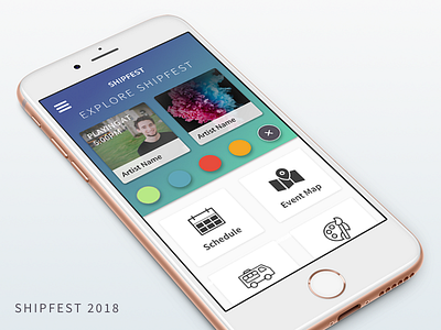 ShipFest Mobile Site app mobile ui ux visual design