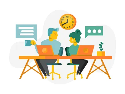 Illustration Exploration, round 582 illustration illustration style working together