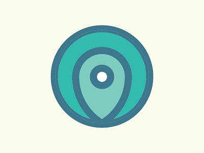 Location Service Dribbble caribbean icon killed location logo logomark o pin unused