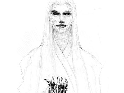 la morte blackwhite digitaldraw draw