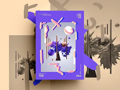 Golden Spin 2018 abstract art color design gradient swiss digitalart tutorial type typography