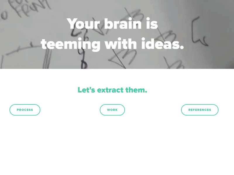 Homepage brain brand extract homepage ideas logo portfolio rebrand sketching video