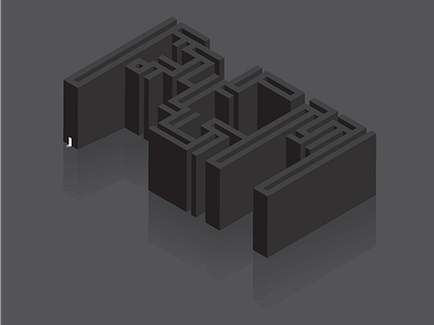 Maze dark fog isometric labyrinth lost maze opening submerged