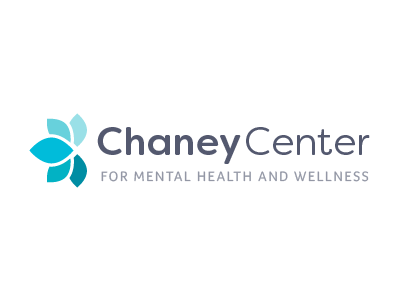 Chaney Center blue branding logo lotus psychiatry