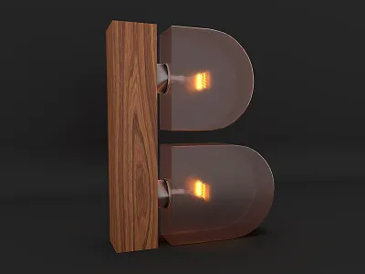 3D Alphabet - B 3d alphabet blender lettering modeling